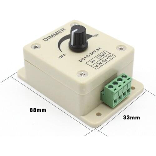 VIPMOON LED Dimmer Switch 8A 12V 24V PIR Sensor Motion Touch Controller For 3528 5050 Single Colour Led Strip Lighs
