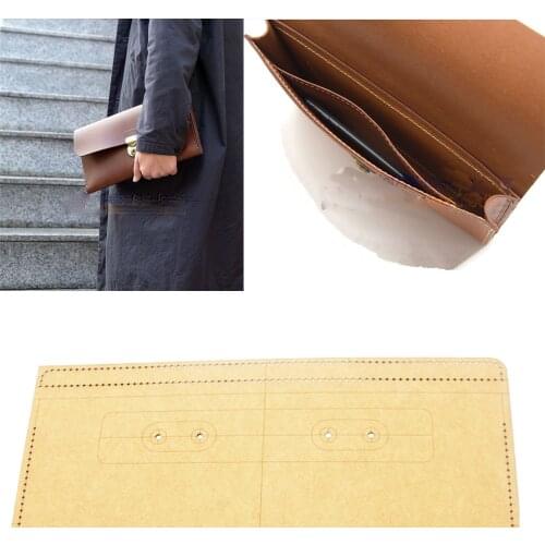 Women leather craft handbag 500gsm heavy weight kraft paper pattern template stencil 29x16x4cm