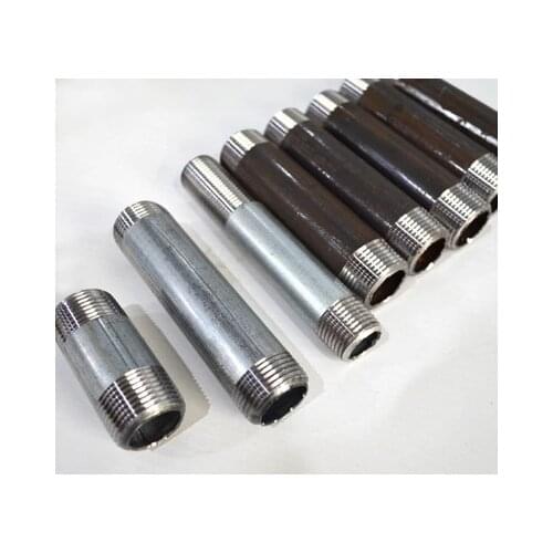 6pcs tubo hierro fundido dn15 flange 1/2 Length 15 cm -50cm pipe industrial eisen flansch demir boru