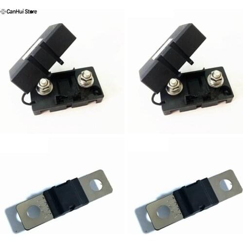 ANS Trumpet Fork Plug Fuse 30A 40A 50A 60A 70A 80A 100A 125A 150A Auto Fuse Bolt fixed Insurance Film + ANS-8 Safety Plate Base