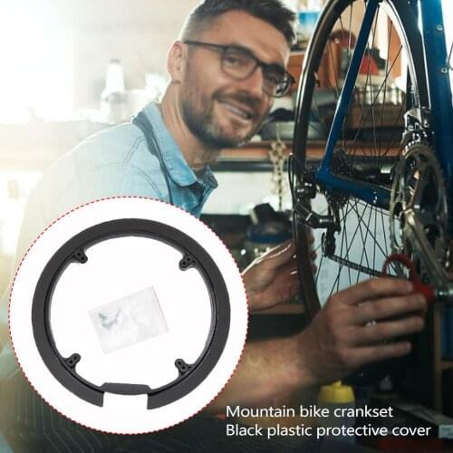Mountain Bicycle Sprocket Chainring Guard Black Crankset Guard Chain Wheel Crankset Cover Bike Chainstay Protector for 42T 44T