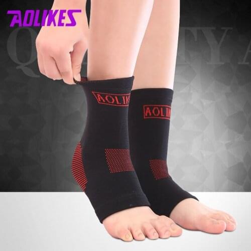 1PCS Nylon Elastic Ankle Support Ankle Protect Basketball Running Fitness Breathable Mountaineering Brace