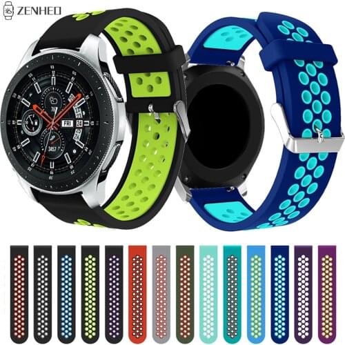 22mm Silicone Watchband For Samsung Gear S3 Frontier/Classic Watch Strap Bracelet For Samsung Galaxy Watch 46mm Wrist Band