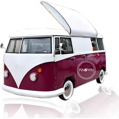 350cm Long Electric Street Vending Cart Customized Length Food Truck Ice Cream Carts