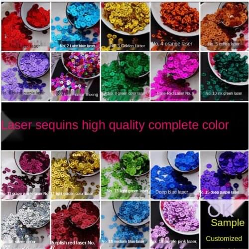 4mm Sequins Flat Round Sequins Handicrafts Embroidery Sewing Clothes Decoration DIY Bulk Sequin Accessories Jewelry Accessories