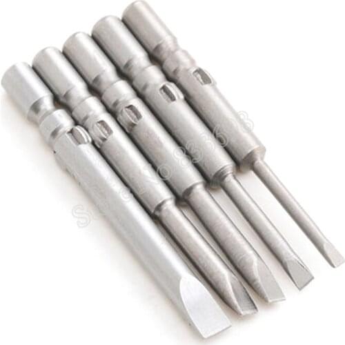 5Pcs 800 Slotted Screwdriver Flat Head Slotted Tip Screwdrivers Bits 40MM Long