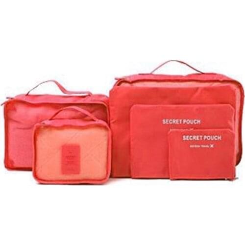 6 Pcs Waterproof Travel Clothes Storage Bags Luggage Organizer Pouch Packing Case