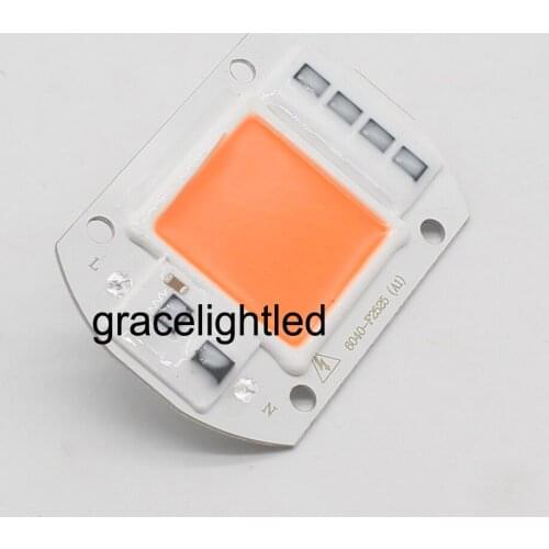 AC220v real full spectrum 380-840nm indoor instead sunlight actual Power 50W DIY led grow light chip