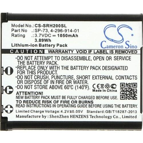 Cameron Sino 1050mAh Battery 4-296-914-01, SP73, SP-73 for Sony MDR-1000X, PHA-1, PHA-2
