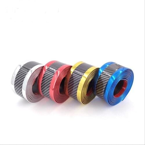 Car shape car bumper protective gear exterior accessories car stickers 3D carbon fiber rubber protective door stickers