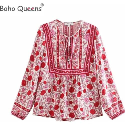 BOHO QUEENS Women's Printed Shirts