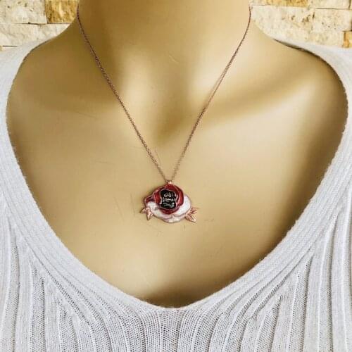 Spiritual With Rose Scent 925 Sterling Silver Necklace Women Girls Gift Jewelry Accessories Fashion Handmade Elegant