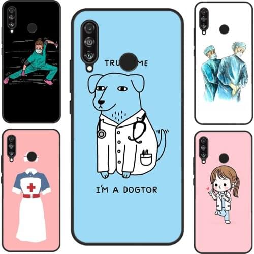Doctor Nurse Medical For Huawei P40 Lite P20 P30 Pro Mate 20 Lite Nova 5T P Smart 2019 Case For Honor 8X 9X 10i