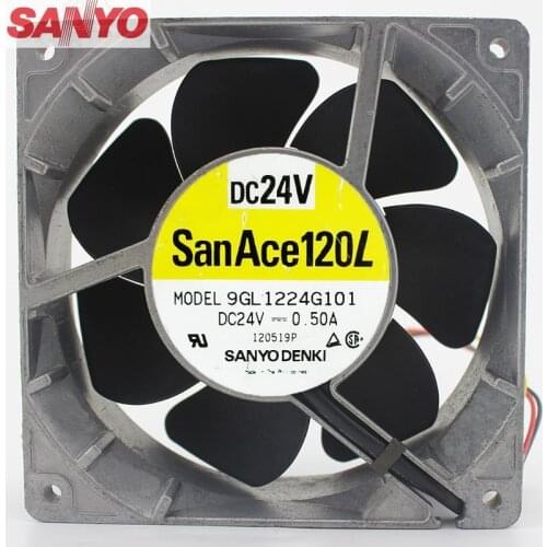 For Sanyo 9GL1224G101 12038 24V 0.5A 12cm cooling fan temperature gale 120*120*38mm