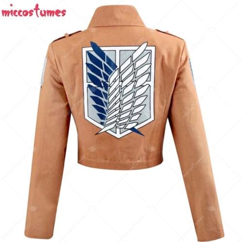 Eren Mikasa Armin Levi Investigation Team Wings of Freedom Uniform Jacket Outfit Cosplay Costume
