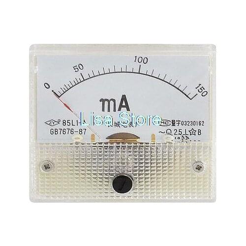 Square Shaped Current Testing AC Milliamp Panel Meter Gauge 0-150MA