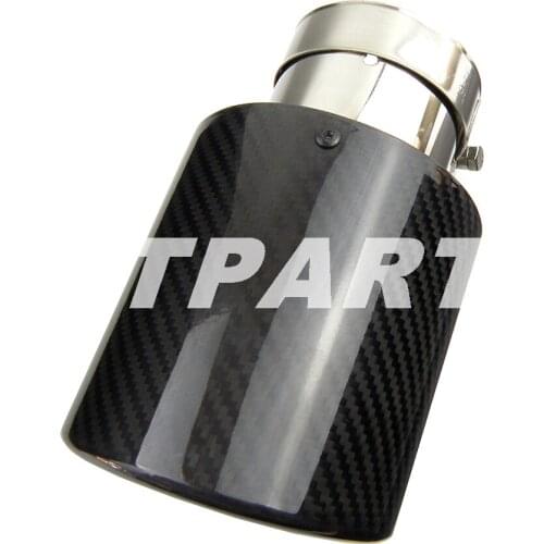 New Car Universal oblique-mouth Carbon Fiber Exhaust Muffler Tip Exhaust End Pipe Tail Pipe Tip