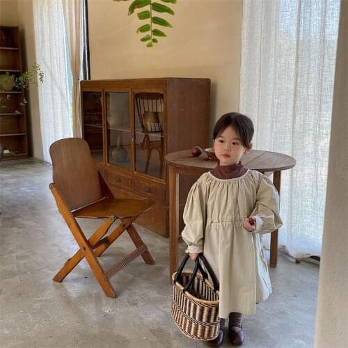 Girl Dress Kids Baby Gown 2021 Elegant Spring Autumn Toddler School Uniform Dresses Christmas Cotton Children Clothing