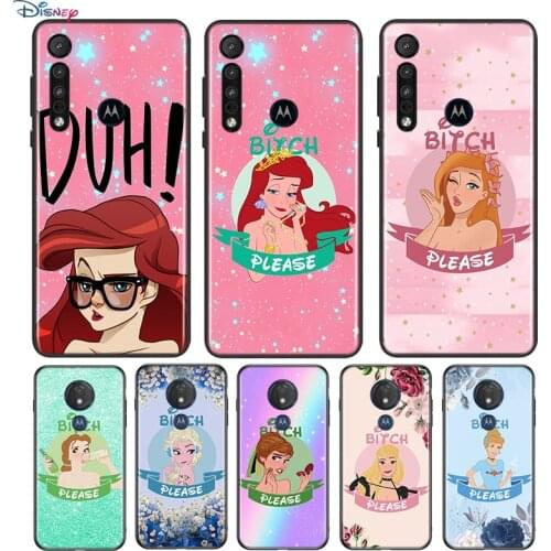 Princess Cartoon For Motorola G9 G8 G Stylus Power One Fusion Hyper Edge E7 E6 5G Plus Play Lite Soft Phone Case