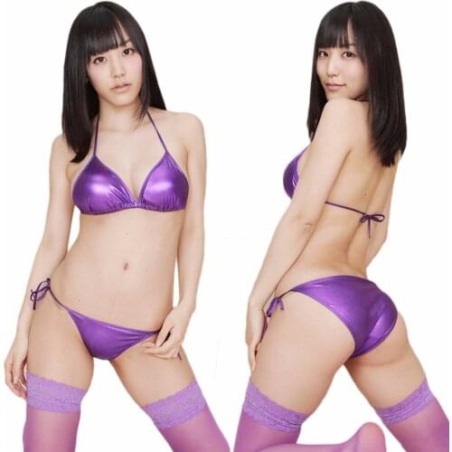 Sexy lingerie faux leather hot sale Erotic lingerie bikinis bra fashion Swimwear Bikini pajamas Underwear