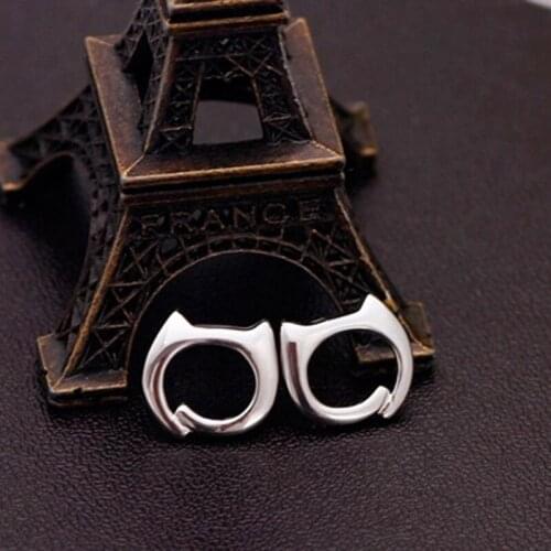 Cute/Romantic Cat Earrings For Women Party Jewelry 925 Silver Stud Earring Girl Valentines Day Accessories Gifts KOFSAC