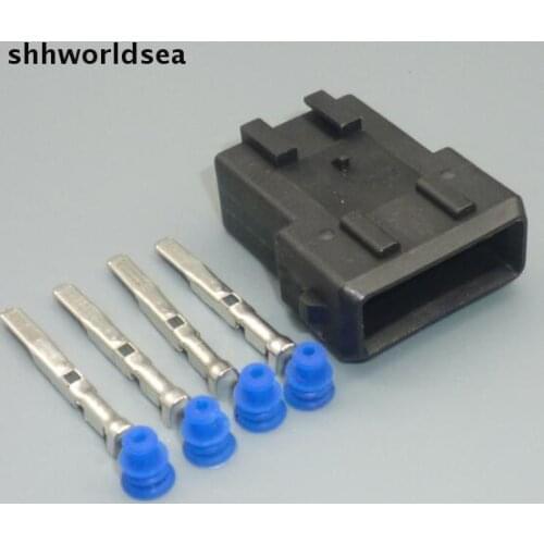 Shhworldsea 10sets 4 pin Genuine MULTIPLE CONNECTORS JPT JUNIOR POWER TIMER 4 WAY socket plug car waterproof connector 282192-1