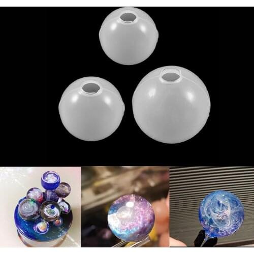 3Pcs/Set 20-35mm Crystal Ball Shape Epoxy Silicone Molds Transparent Resin Mold Decoration Crafts For DIY Jewelry Making Tools