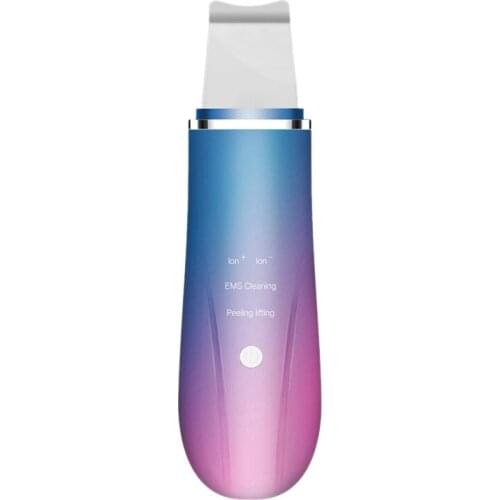 Ultrasonic Skin Scrubber Vibrating Facial Cleansing Skin Spatula Peeling Beauty Instrument Deep Cleaning Face Scrubber