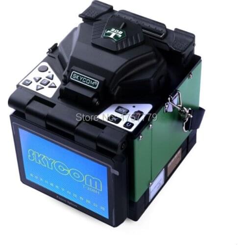 Skycom T-208H Automatic Heating FTTH Fiber Optic Splicing Machine Optical Fiber Fusion Splicer