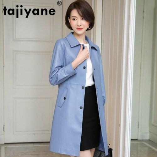 Tajiyane Real Genuine Leather Jacket Womens Leather Jacket Elegant Ladies Coats Sheepskin Coat 2020 Women Clothes 1919 WPY455