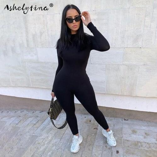 Womens sexy long-sleeved bodysuit jumpsuit, womens fitness suit, sportswear, sexy elastic can be wholesale