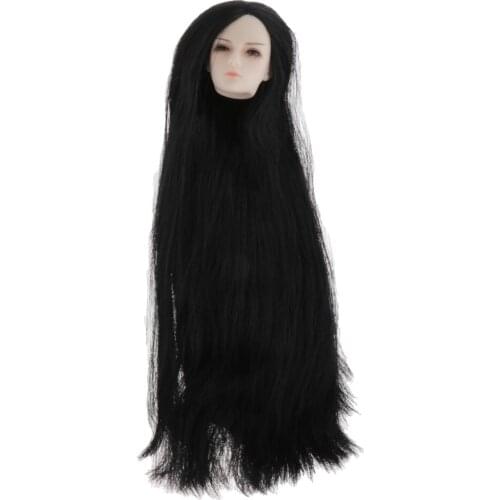 1 / 6 BJD Boy Dolls Head Sculpt with Hair Male Action Figures Head Model