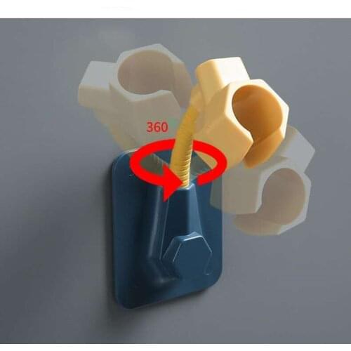 1pc Portable Universal Adjustable Bathroom Shower Bracket Wall-mounted Shower Bracket Shower Bracket Bathroom Accessories Hook