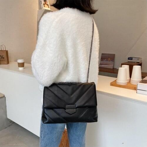 2020 Fashion a Main Female Shoulder Bag Female Handbags Purses with Handle Solid Color Personality Versatile Crossbar
