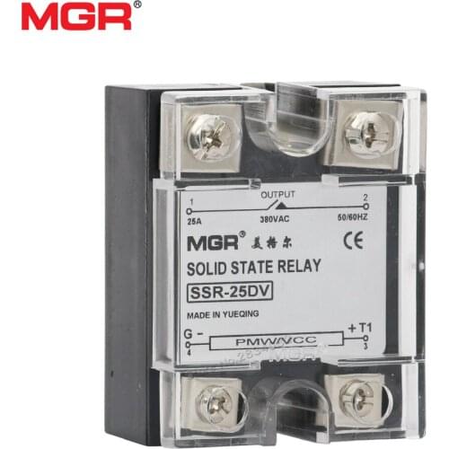 25A 380VAC Solid State Relays Output Solid State Relay Module Switch SSR-25DV Single Phase