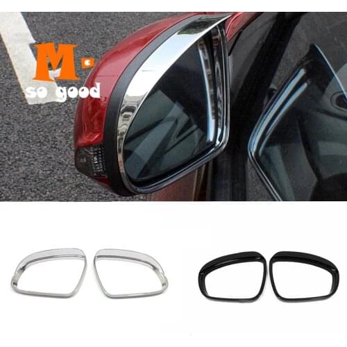 2pcs For Hyundai Kona 2017 2018 2019 ABS Chrome/Carbon Car Rear View Side Door Turning Mirror cover Trim Styling Accessories