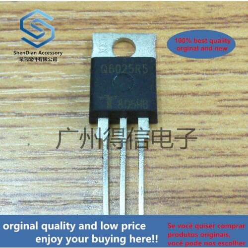 5pcs 100% orginal new Q6025R5 Q6025 Imported Triac TO-220 real photo