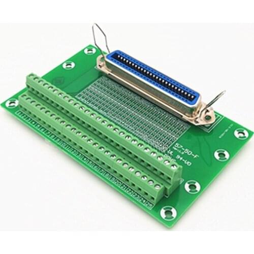 57Series 50-Pin 0.085" Vertical plug-in Female Header Connector Breakout Board