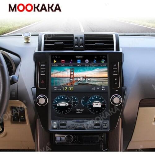For TOYOTA Land Cruiser Prado 150 2014 - 2018 Car Multimedia Player Stereo Radio Audio PX6 Android Tesla style GPS Nav Head Unit