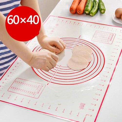 Oversize Non Stick Rolling Dough Mat Food Grade Silicone Baking Mats Kitchen Crepes Pizza Dough Non-stick Pan Pastry Mat