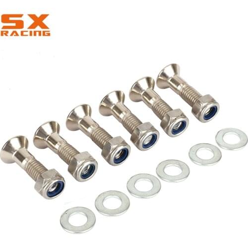 Motorcycle Iron Sprocket Bolts Screw For KTM YAMAHA SUZUKI HONDA KAWASAKI EXC SX XC KXF YZF WRF KLX DRZ RMZ Dirt Bike