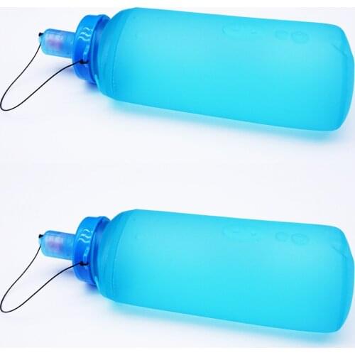 750ml Soft Silicone Collapsible Water Bottle Cycling Camping Hiking Climbing Outdoor Sports Cup With Lanyard