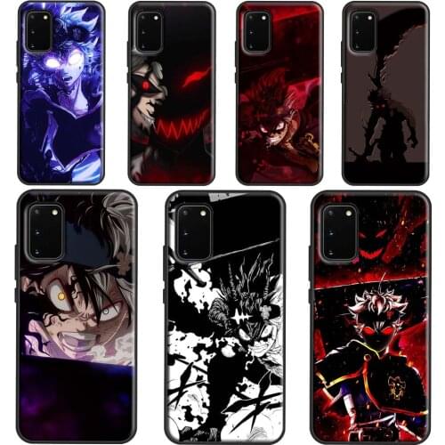 Asta Black Clover Anime Cover Case For Samsung Galaxy S20 FE S21 Ultra Note 20 Note 10 Plus S10e S8 S9 S10 Plus