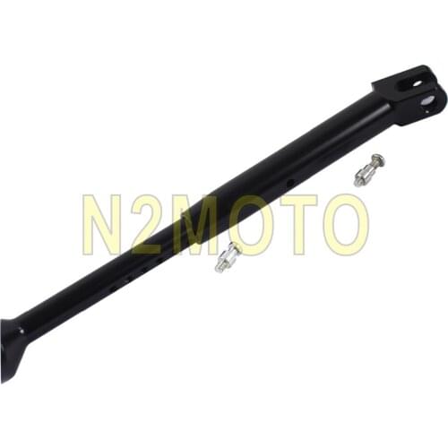 Black Motorcycles Adjustable Kickstand CNC Aluminum Side Stand For 2006-2019 KAWASAKI Ninja ZX-14 ZX-14R ZZR1400
