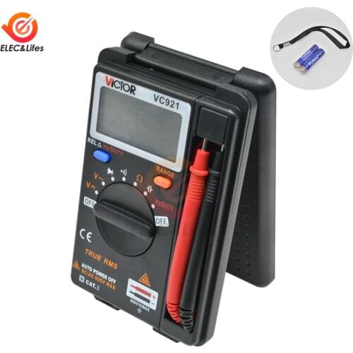VC921 AC/DC Voltage Detector Digital Multimeter 4000 counts Auto Ranging Handheld capacitance resistance frequency meter tester