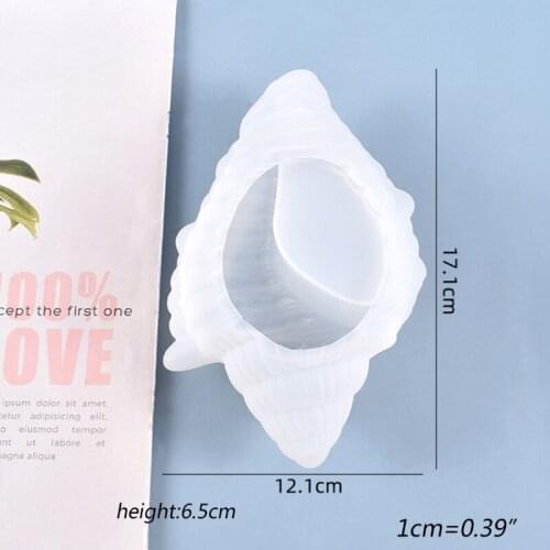 DIY Crafts Container Crystal Epoxy Resin Mold Conch Storage Box Silicone Mould