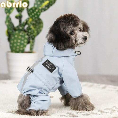 Dog Raincoat Jumpsuit For Dogs Waterproof Dog Jacket Reflective Puppy Clothes For Small Medium Dogs Cats Hoodies Pet Supplies