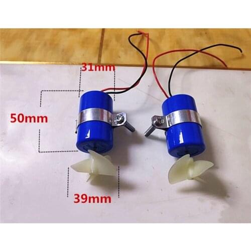 7.4V 16800RPM RC Jet Boat Underwater Motor Thruster CW CCW 3-blades Propeller Motor for DIY Micro ROV Robot RC Bait Boat Parts