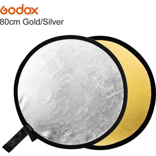 GODOX 80cm Photo 32" 2-in-1 Light Mulit Collapsible Gold and Silver Photography Reflector for Studio Flash Lamp Lighting
