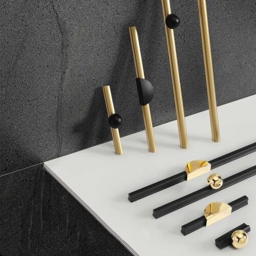 KK&FING Nordic Creative Light Luxury Zinc Alloy and aluminum alloy Cabinet Door Handles Drawer Door Pulls Furniture Hardware